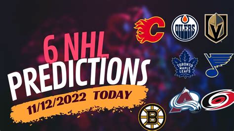 nhl picks today|predictions for tonight nhl.